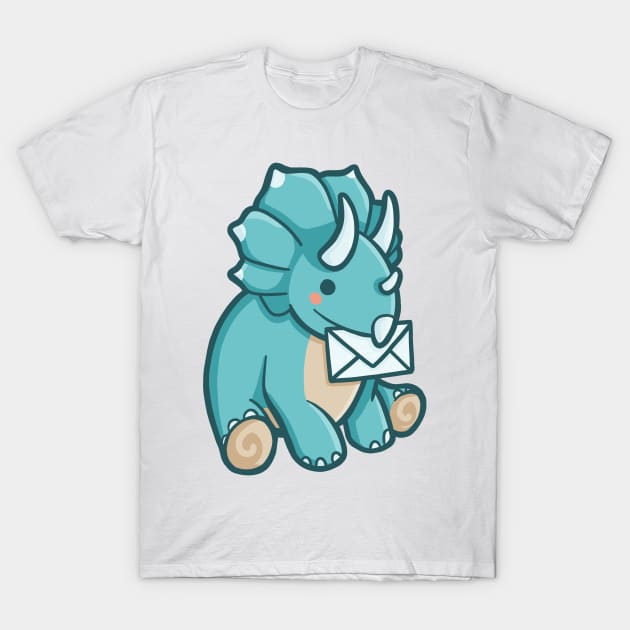 You have mail! Dino, dinosaur, triceratops T-Shirt by hugadino